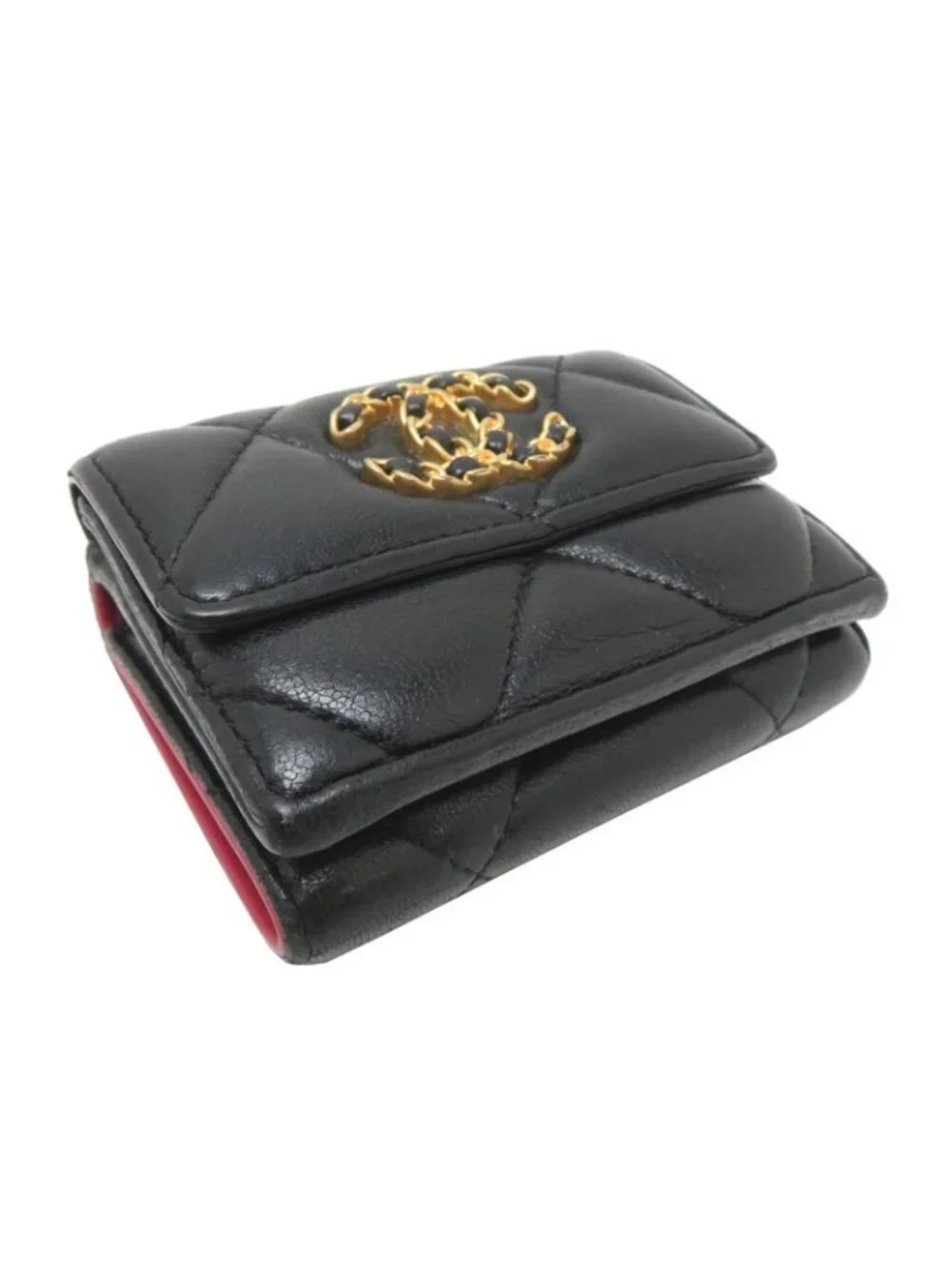 Chanel Trifold Wallet Black